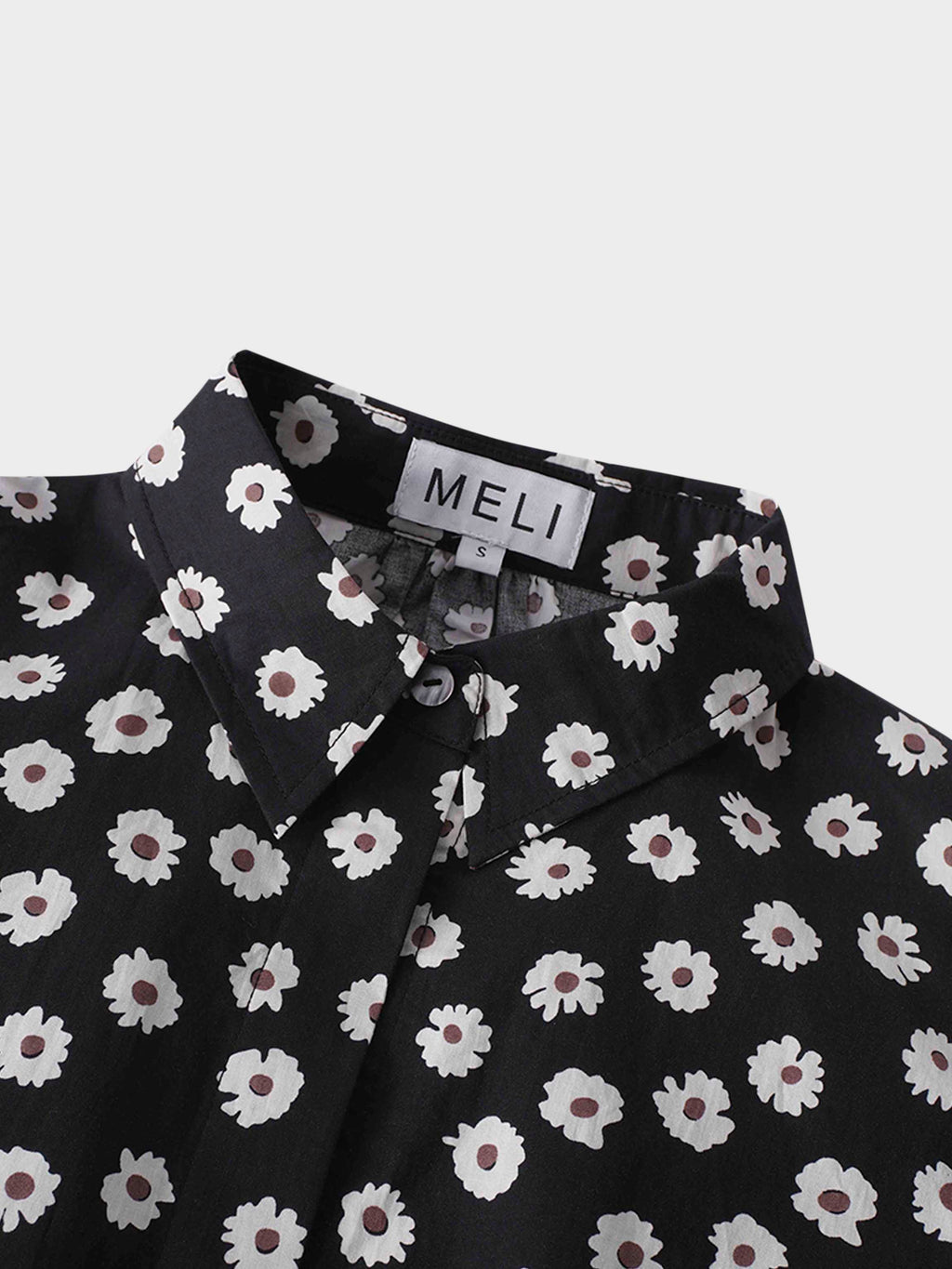 Puff Sleeve Blouse-Flower Poppy-2