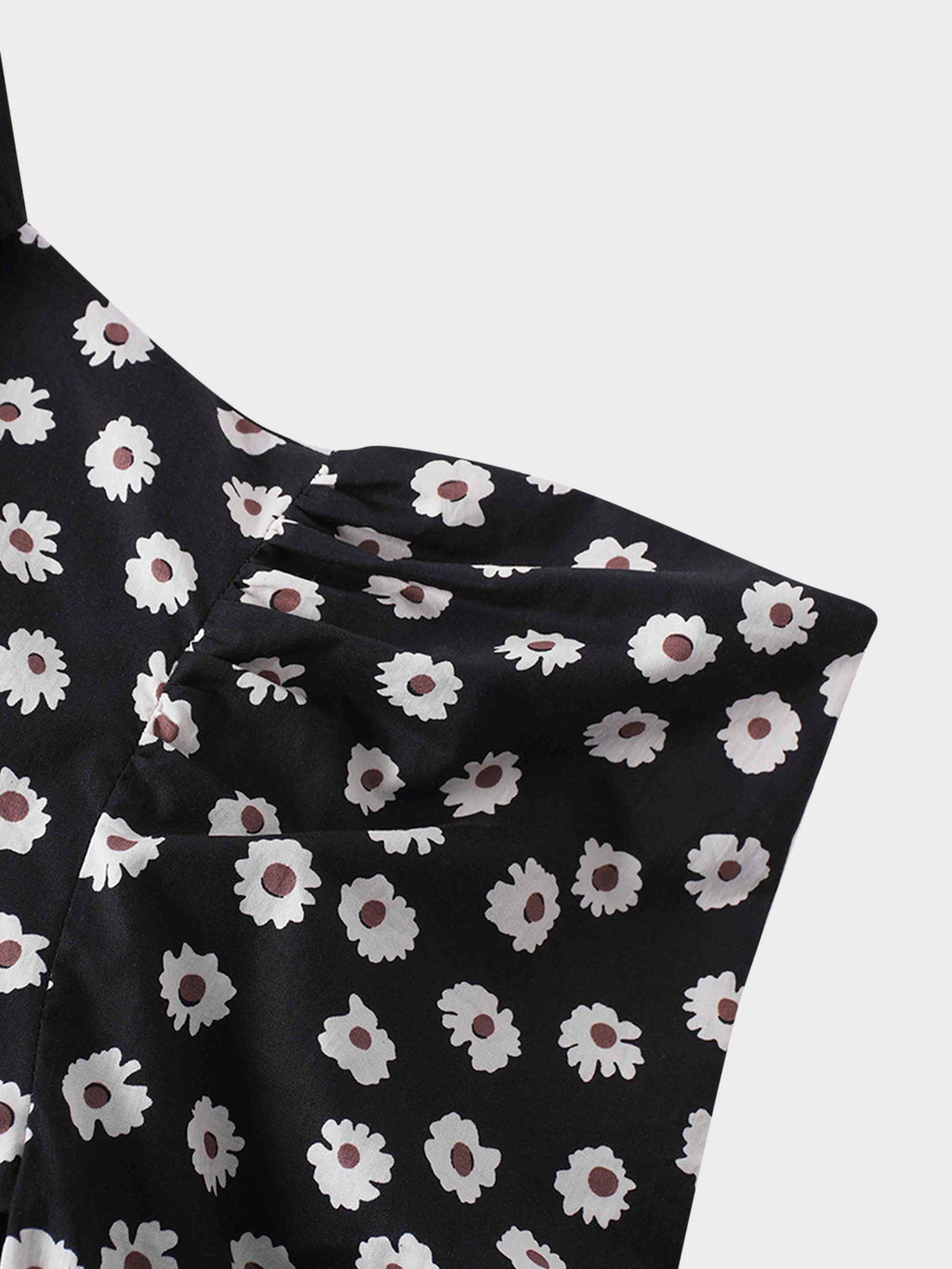 Puff Sleeve Blouse-Flower Poppy-3