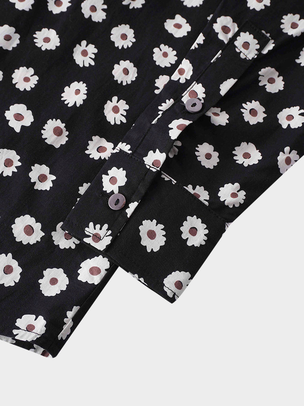 Puff Sleeve Blouse-Flower Poppy-4