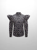 Puff Sleeve Blouse-Flower Poppy-0